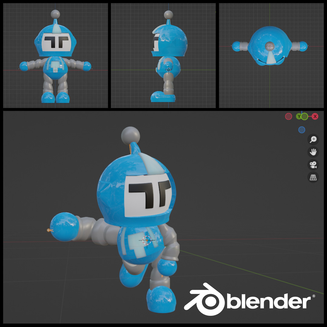 IGS Atomic Blastman Blender 3D Model